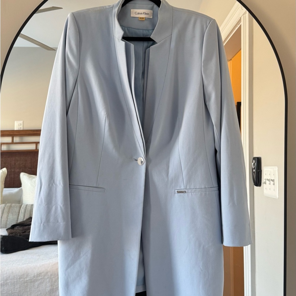 Calvin Klein Women's Soft Blue Blazer